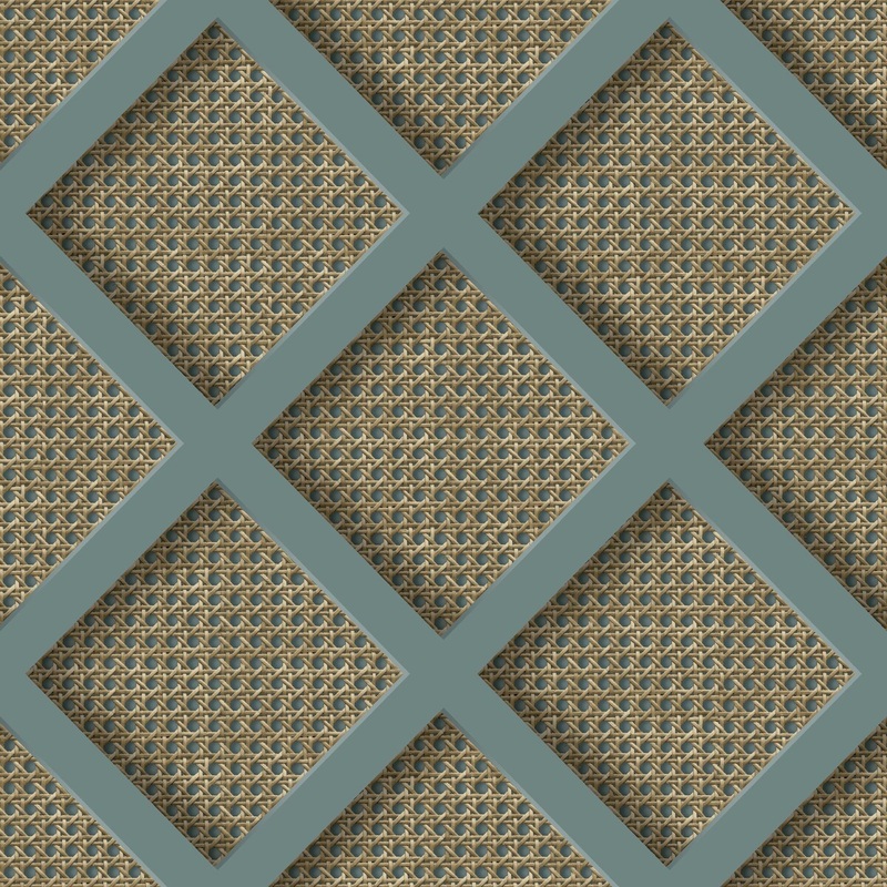 Superfresco Easy Ocean Panel Rattan Wallpaper