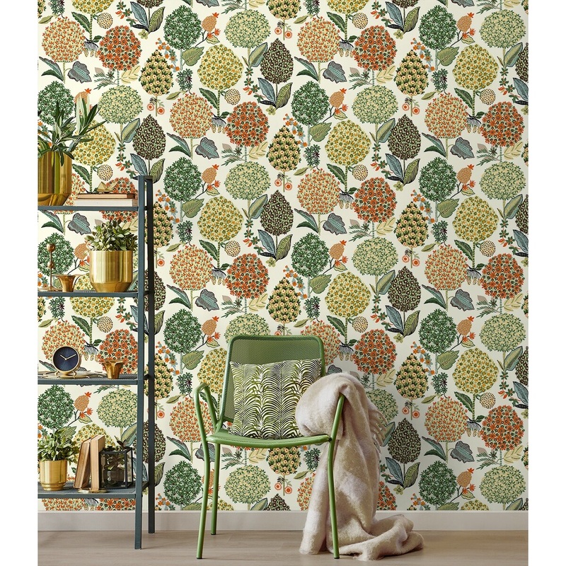 Trappes Blooming Bulbs 20.5 In W X 18 Ft L Self-Adhesive Peel And Stick Wallpaper