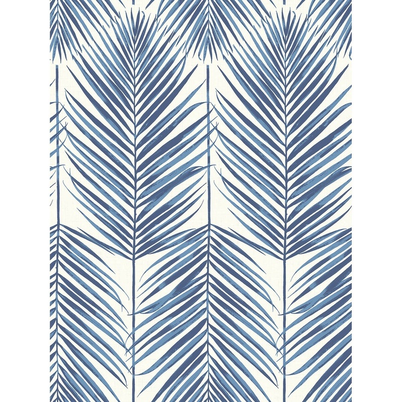 Seabrook Designs Beach House Paradise Palm Leaf Unpasted Wallpaper