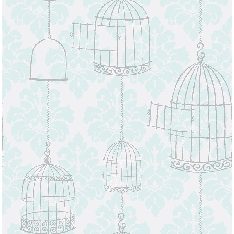 Seabrook Designs Birds Set Free Unpasted Wallpaper
