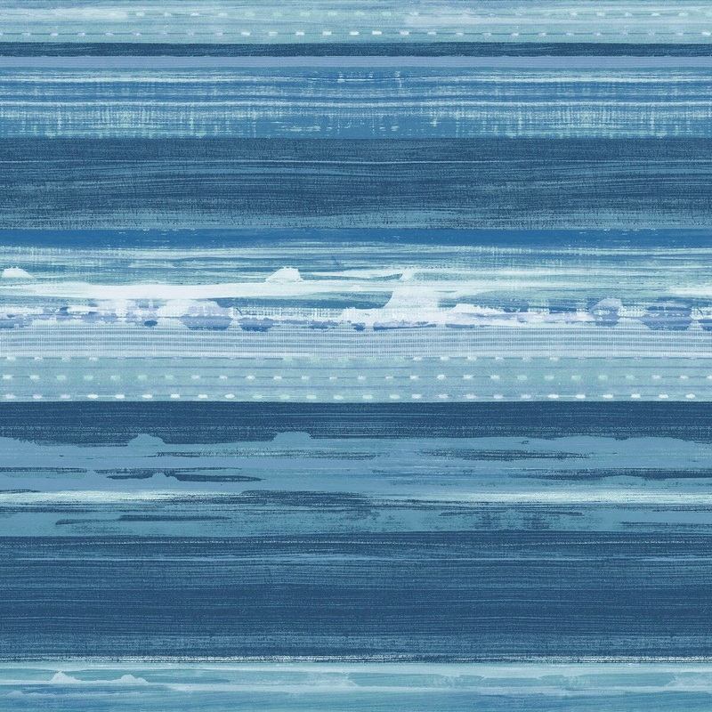Seabrook Designs Boho Rhapsody Horizon Brushed Stripe Unpasted Wallpaper