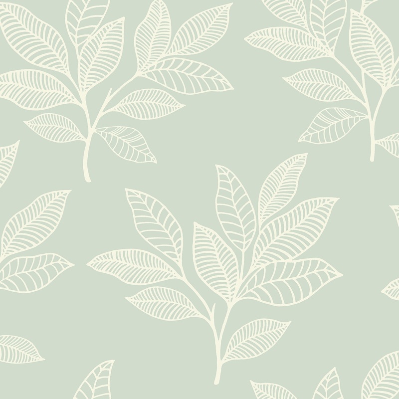 Seabrook Designs Boho Rhapsody Paradise Leaves Unpasted Wallpaper