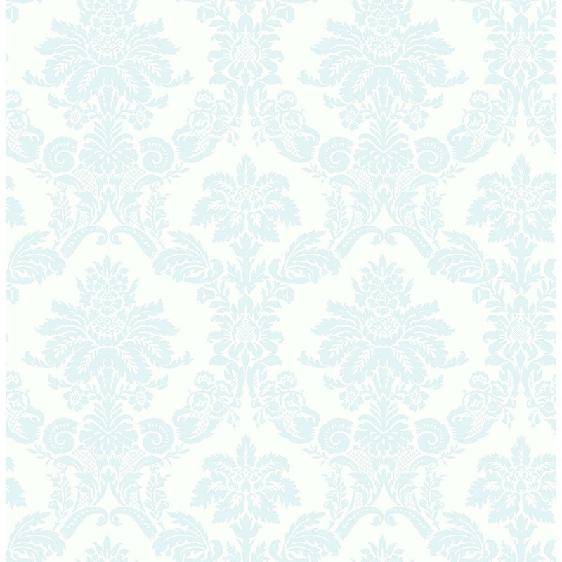 Seabrook Designs Dainty Damask Unpasted Wallpaper - 20.5 in. W x 33 ft. L