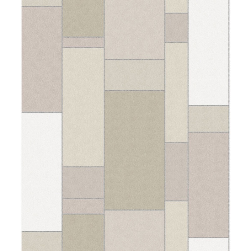Seabrook Designs De Stijl Geometric Unpasted Wallpaper