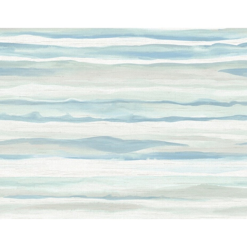 Seabrook Designs Kentmere Waves Unpasted Wallpaper
