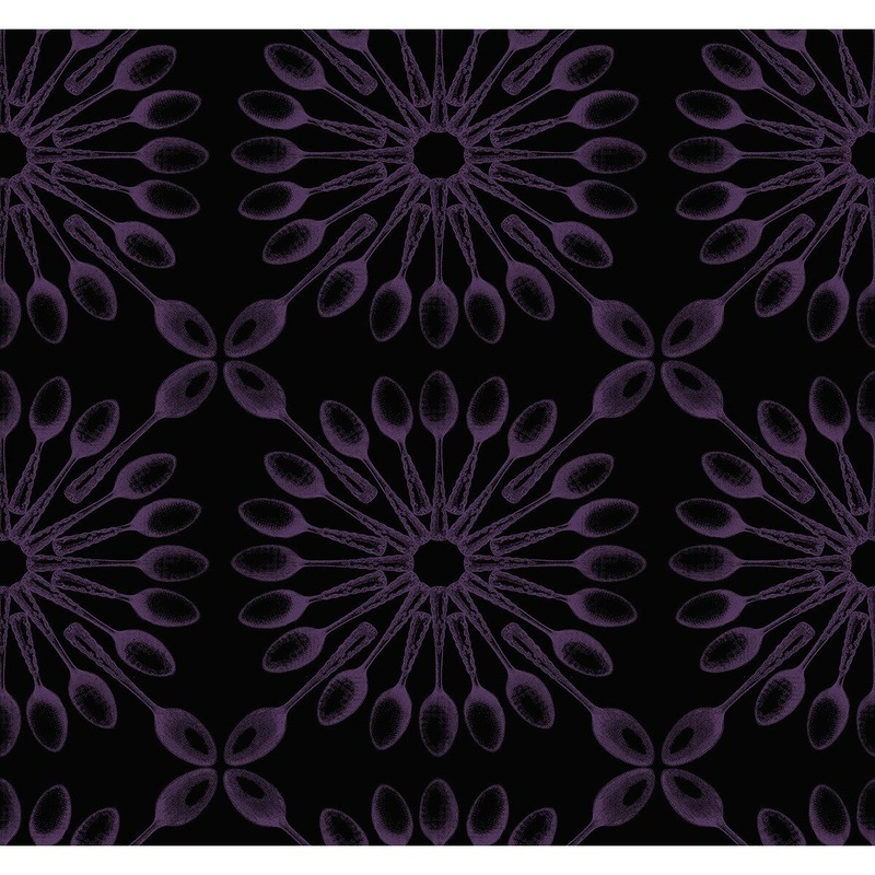 Seabrook Designs Metallic Spoons Unpasted Wallpaper