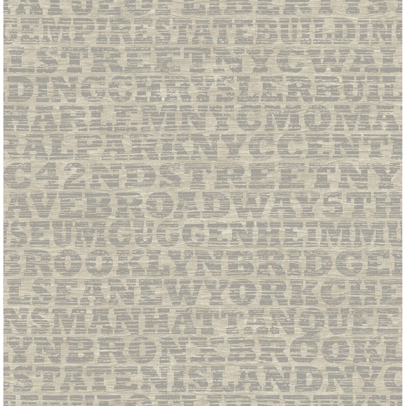 Seabrook Designs Olyvea New York Streets Unpasted Wallpaper