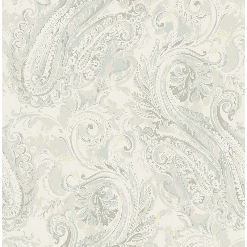 Seabrook Designs Valentina Paisley Unpasted Wallpaper