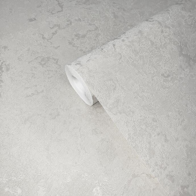 Wallpaper off white textured plain faux plaster textures - 42 inc x 33 ft