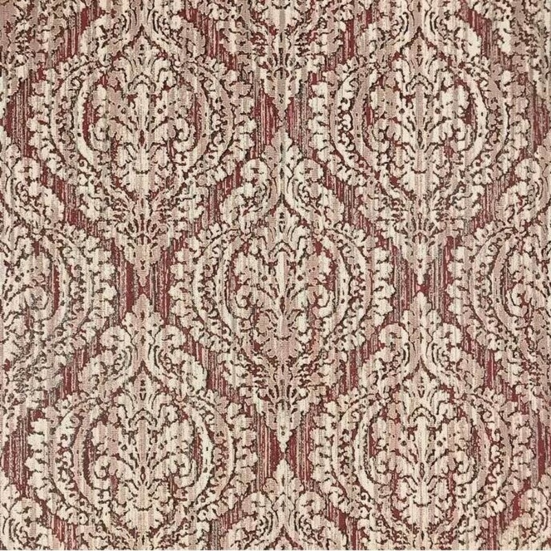 Wallpaper red burgundy rustic textured Victorian ogree diamond damask - 21 inc x 33 ft