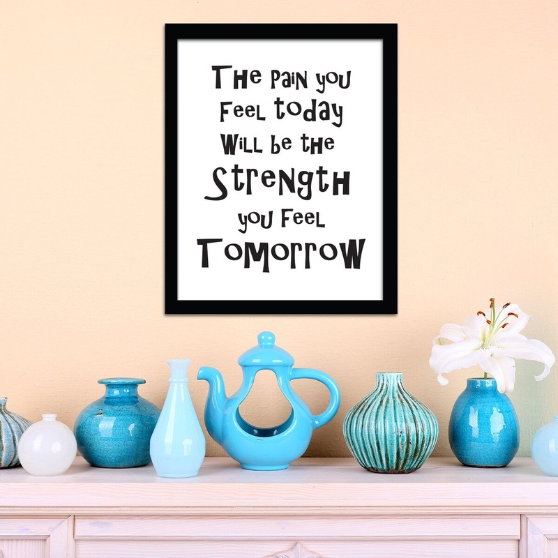 Walplus Wall Sticker Decal Wall Art Frame Black White Sticker Strength