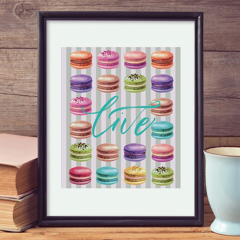 Walplus Wall Sticker Decal Wall Art Wall Decor Macaron Poster Print