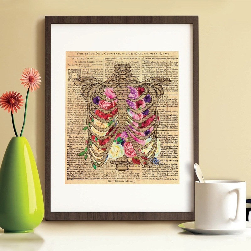 Walplus Wall Sticker Wall Art Wall Decor Flowery Chest Poster Print