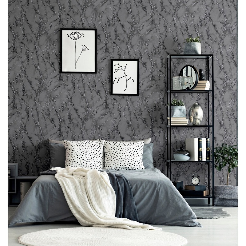 33.5 Sq. ft. Carrara Marble Peel and Stick Wallpaper