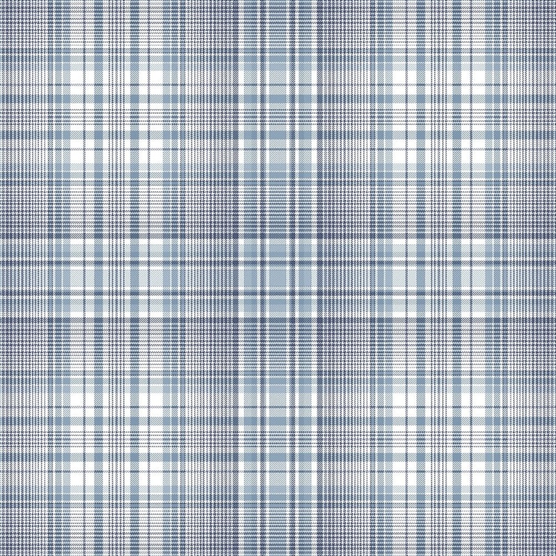 Check Plaid Wallpaper in shades of Blue