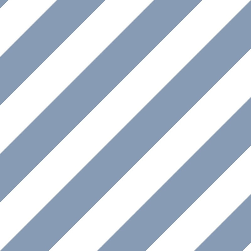 Diagonal Stripe Wallpaper in Blue