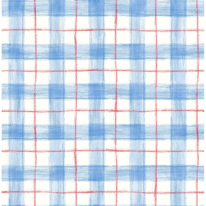 Seabrook Designs Pala Plaid Unpasted Wallpaper