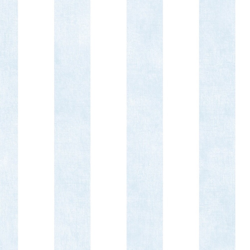 Stripe with Texture Wallpaper in Sky Blue