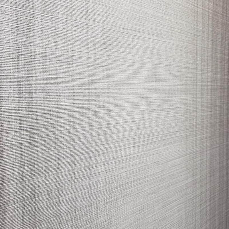 Striped Wallpaper Gray Textured plaid ombre faux grasscloth - 27 inc x 33 ft