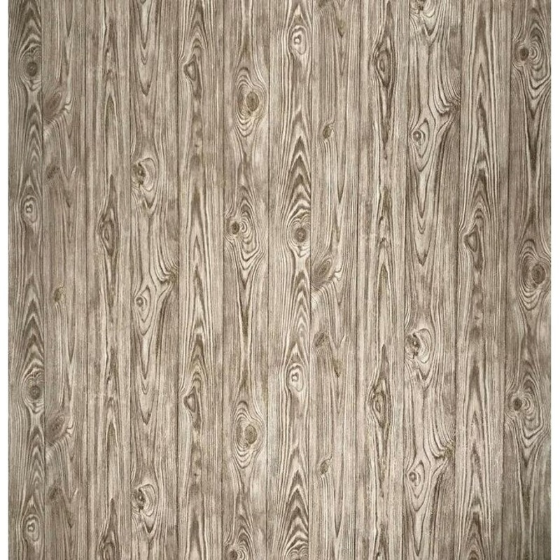 Wallpaper Brown gold rustic wood planks boards - 42 inc x 33 ft