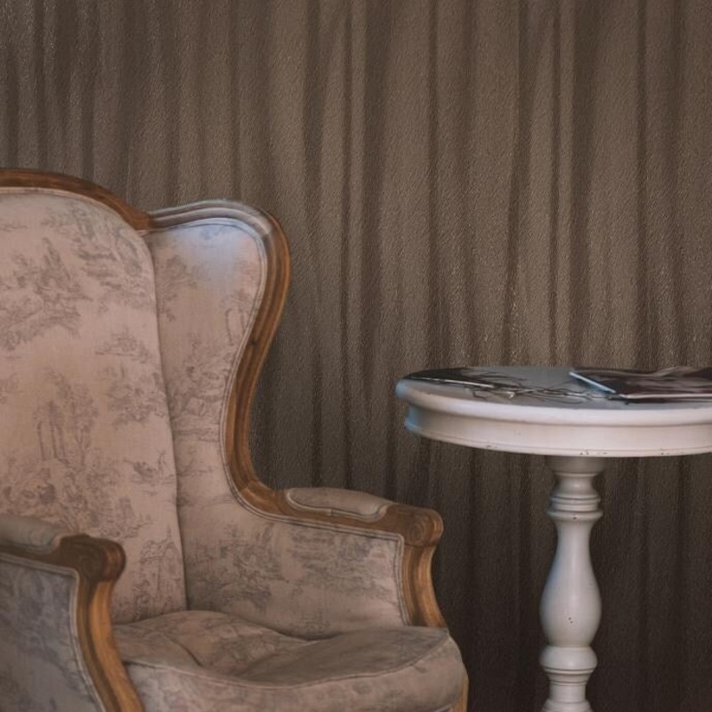 Wallpaper brown rust bronze Lines Wave stripes - 27 inc x 33 ft