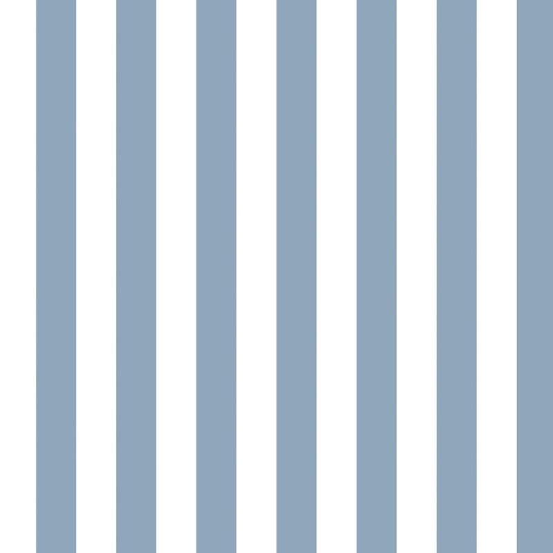 1.25" Regency Stripe Wallpaper in Denim