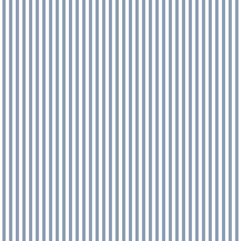 6mm Stripe Wallpaper in Blue