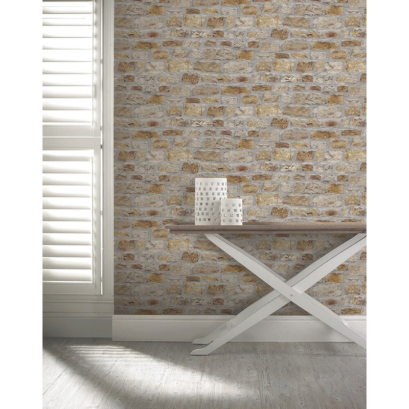 Arthouse Country Stone Wallpaper