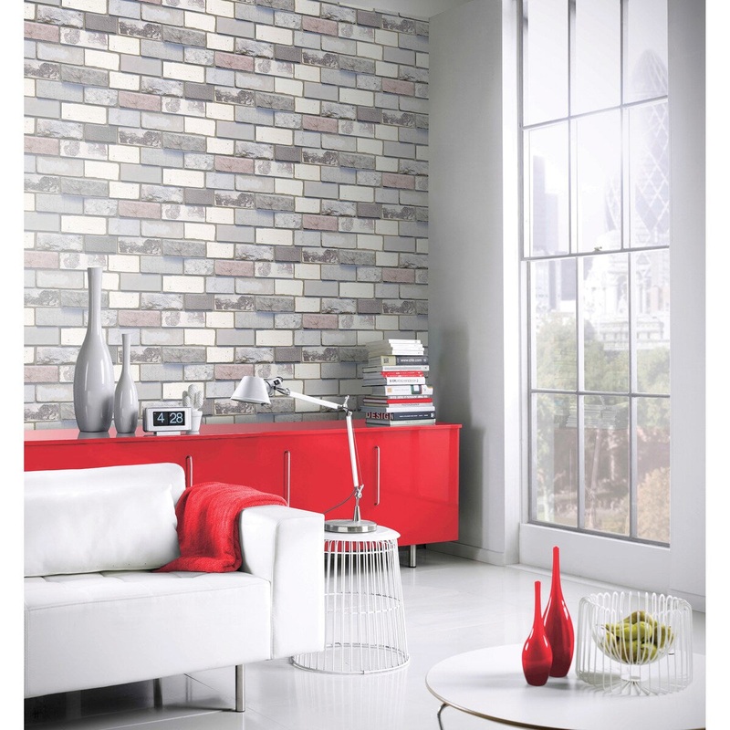 Arthouse Industrial Brick Wallpaper