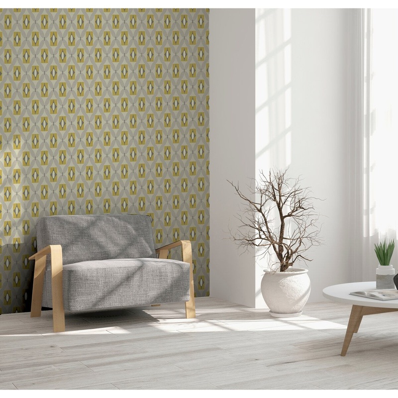 Arthouse Quartz Geometric Yellow Wallaper