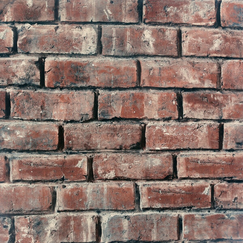 Carnforth Brick Red Wallpaper - 20.8 in. W x 33ft L - Double Roll