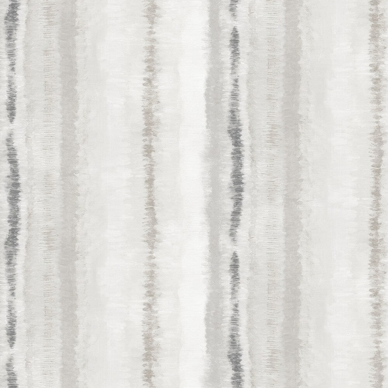 Frequency Stripe Wallpaper in shades of Grey