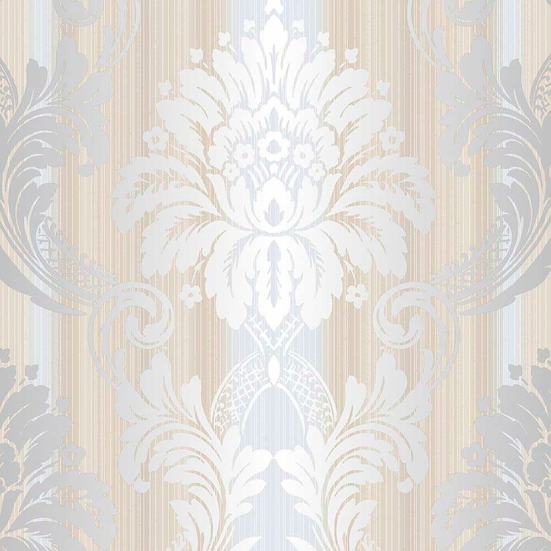 String Damask Wallpaper