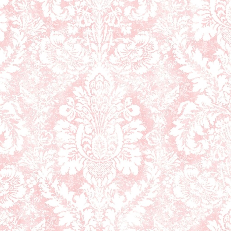 Valentine Damask Wallpaper in shades of Pink