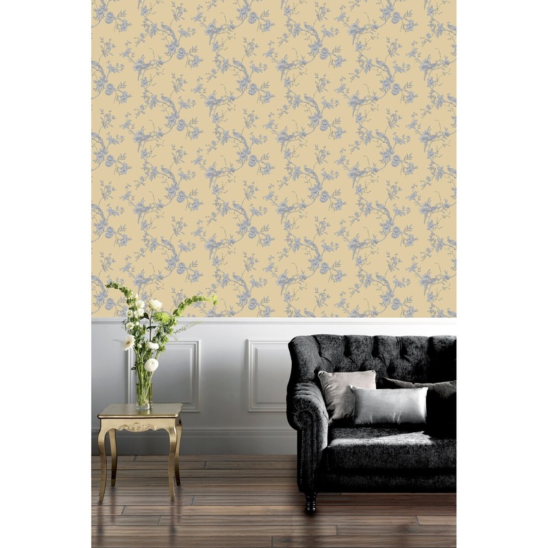 Arthouse Chinoise Yellow Wallpaper