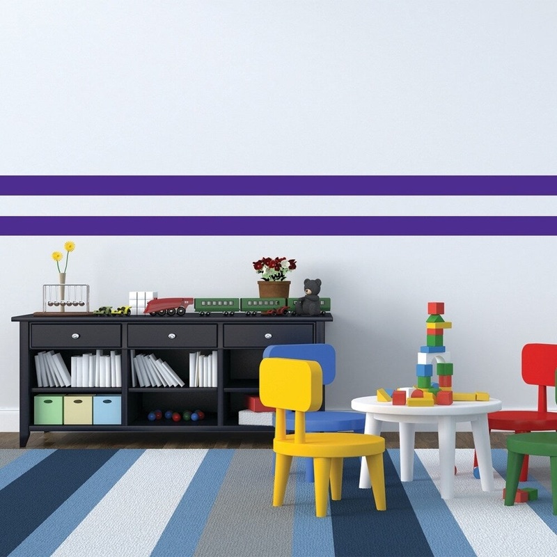 Simple Stripes Royal Purple Color Bands