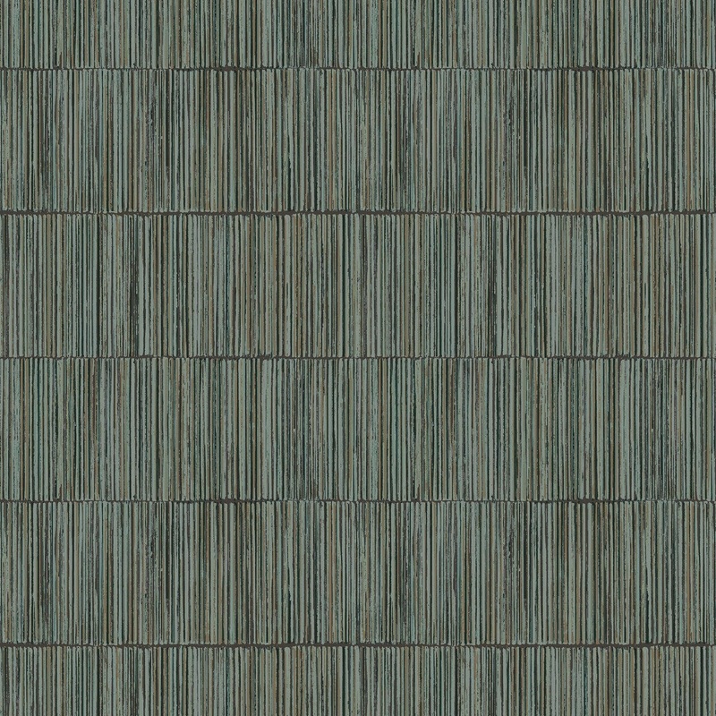 Galerie Wallcoverings Boutique Bamboo Stripe Non-woven Shimmery Wallpaper Roll