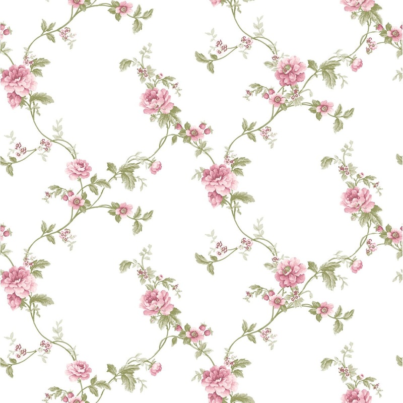 Galerie Wallcoverings Cottage Chic Flower Trail ECODECO Material Matte Wallpaper Roll