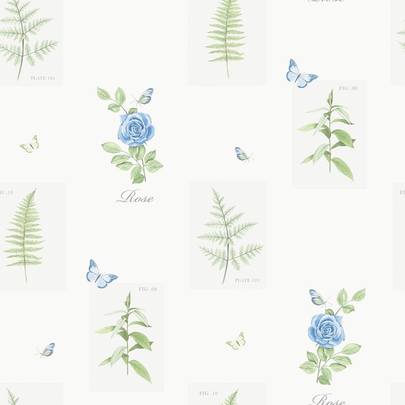 Galerie Wallcoverings Country Cottage Rose Botanical Motif Non-woven Matte Wallpaper Roll