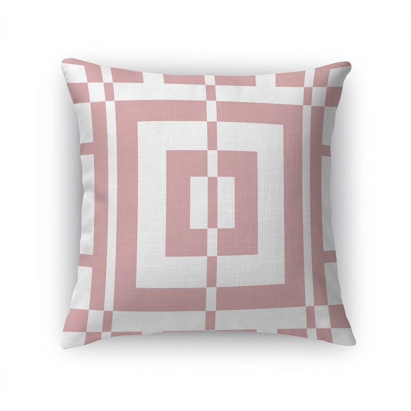 AMAZE PINK RED & WHITE Accent Pillow By Jackie Reynolds