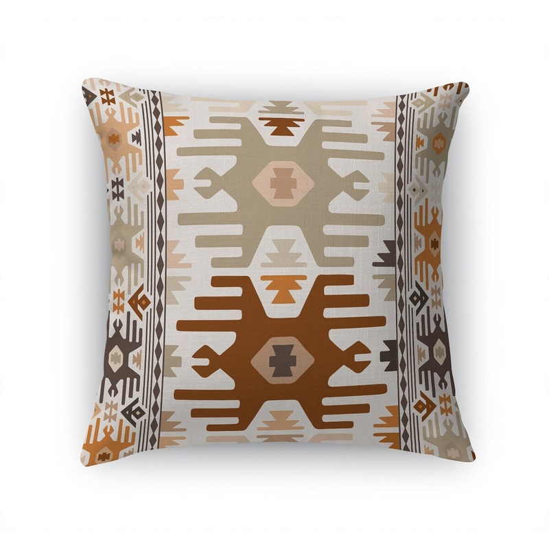 ANATOLIAN IVORY & RUST Accent Pillow by Marina Gutierrez