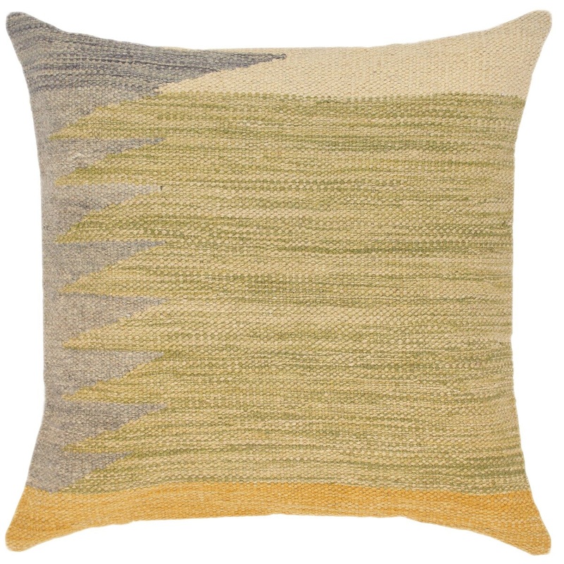 Bauhaus Jadwiga Hand-Woven Turkish Kilim Pillow 18 in. x 18 in.