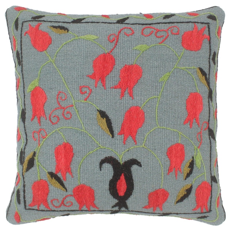 Shabby Chic Travers Kilim Suzani Handmade Pillow