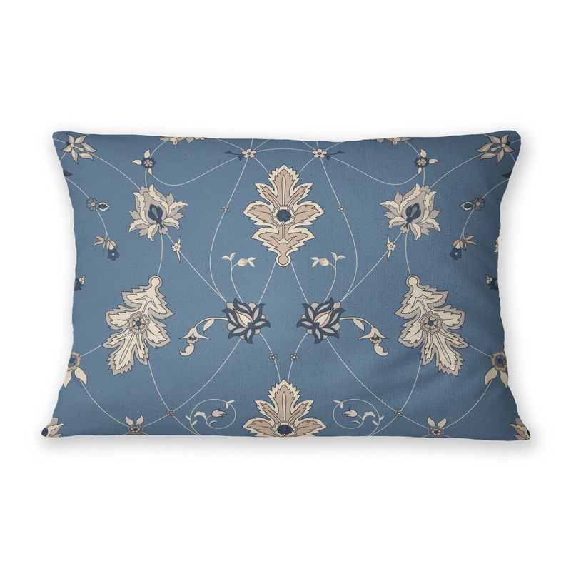 SHABYLON BLUE Lumbar Pillow By Marina Gutierrez