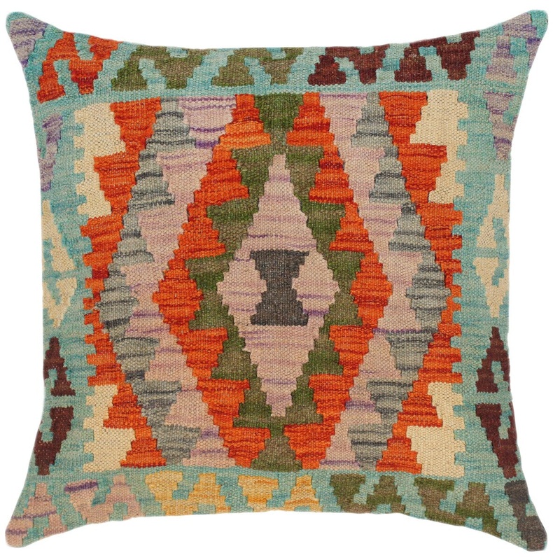 Southwestern Royce Hand-Woven Turkish Kilim Throw Pillow