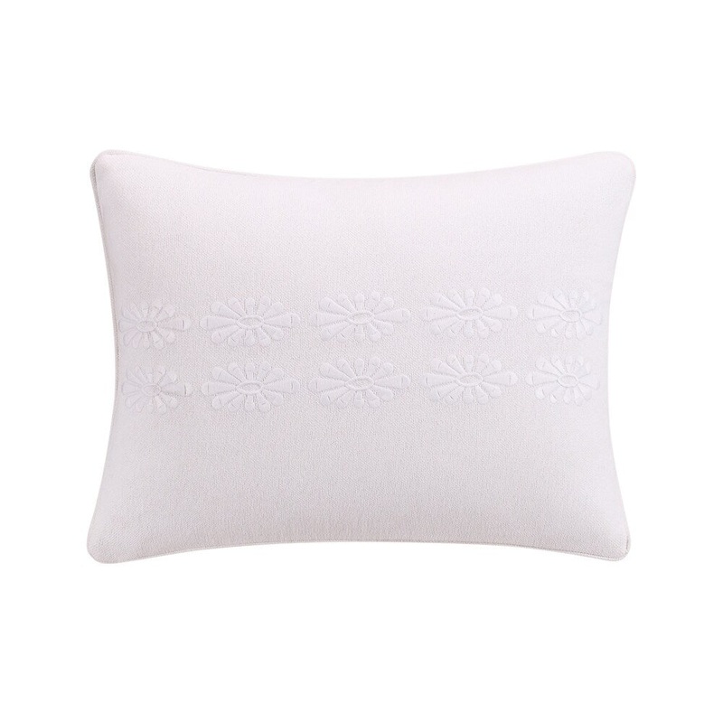Stavros' Signature Destinations Thera White Flower Dec Pillow