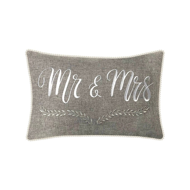 The Gray Barn Tall Oak Mr and Mrs Decorative Pillow