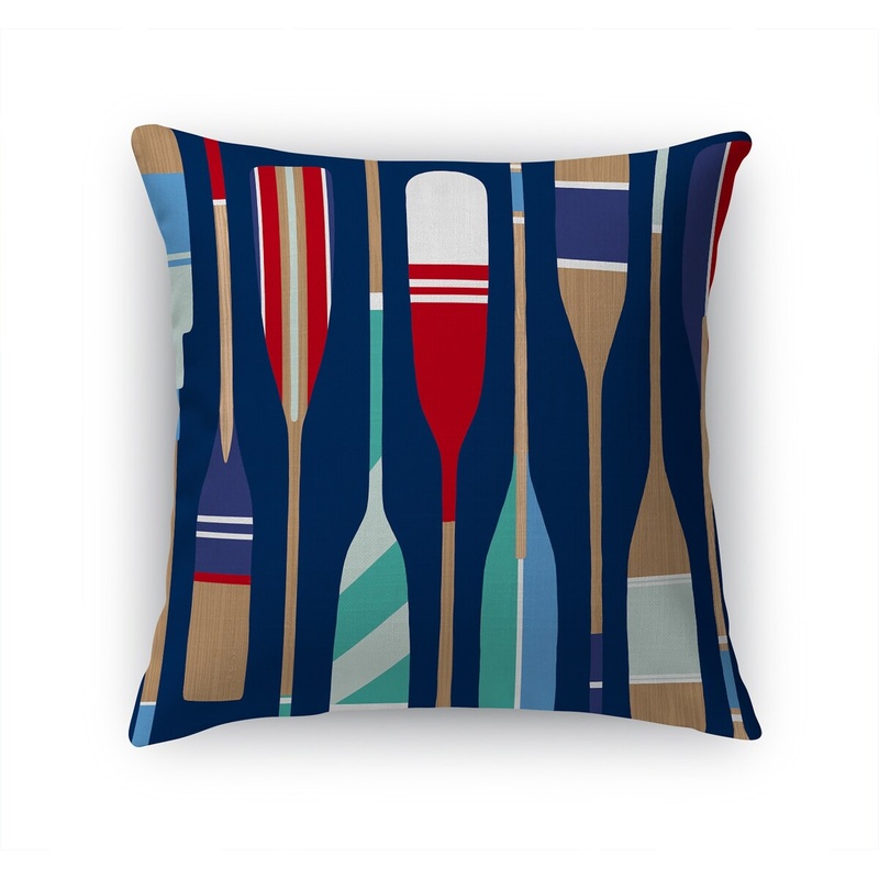 THIS OAR THAT NAVY Accent Pillow by Kavka Designs