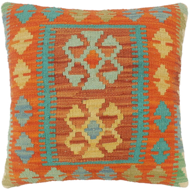 Southwestern Turkish Roy Hand Woven Kilim Pillow