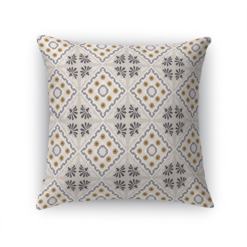 ATLAS IVORY & GREY Accent Pillow by Marina Gutierrez